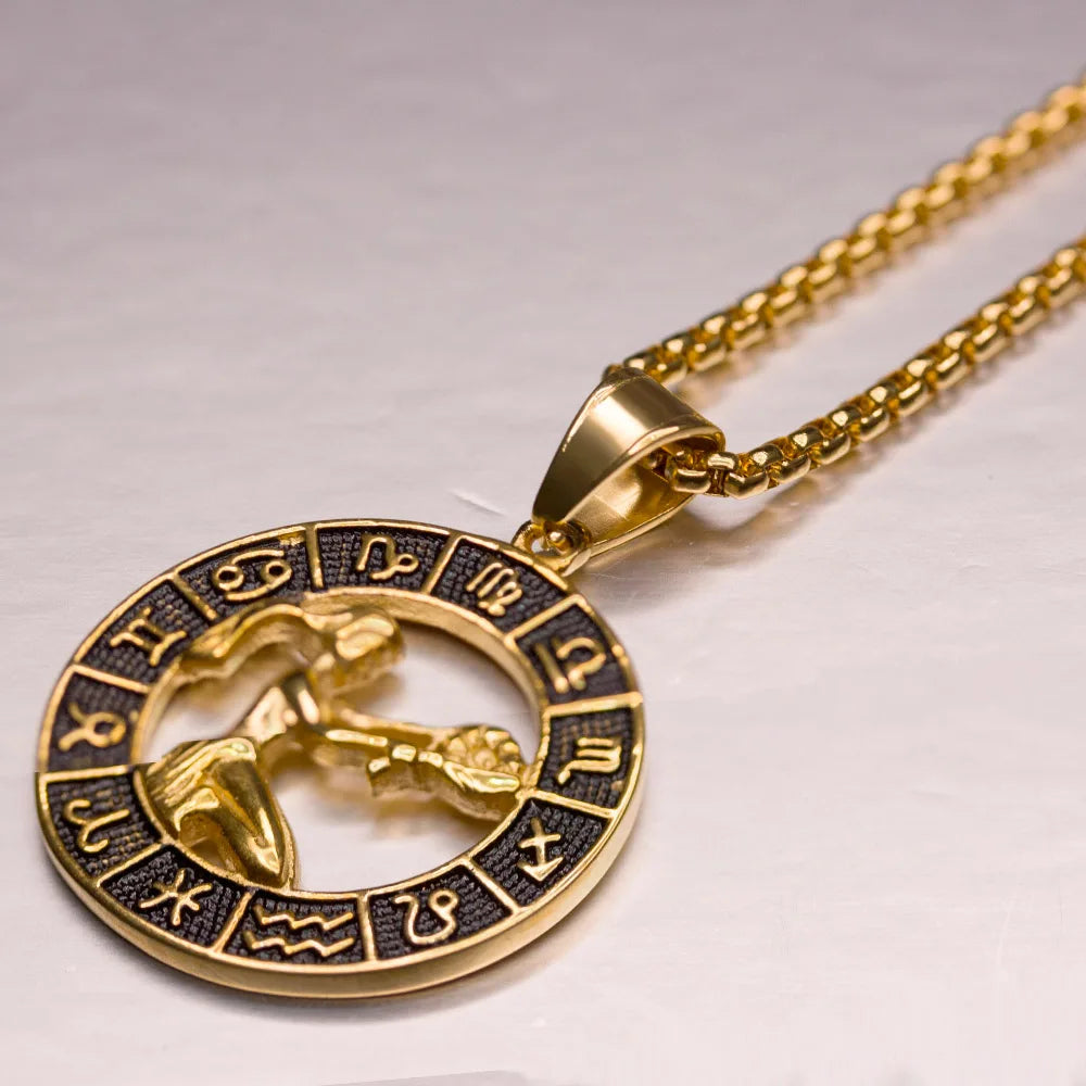 Stjärntecken Halsband – Anpassningsbart Smycke med Valfritt Zodiaktecken