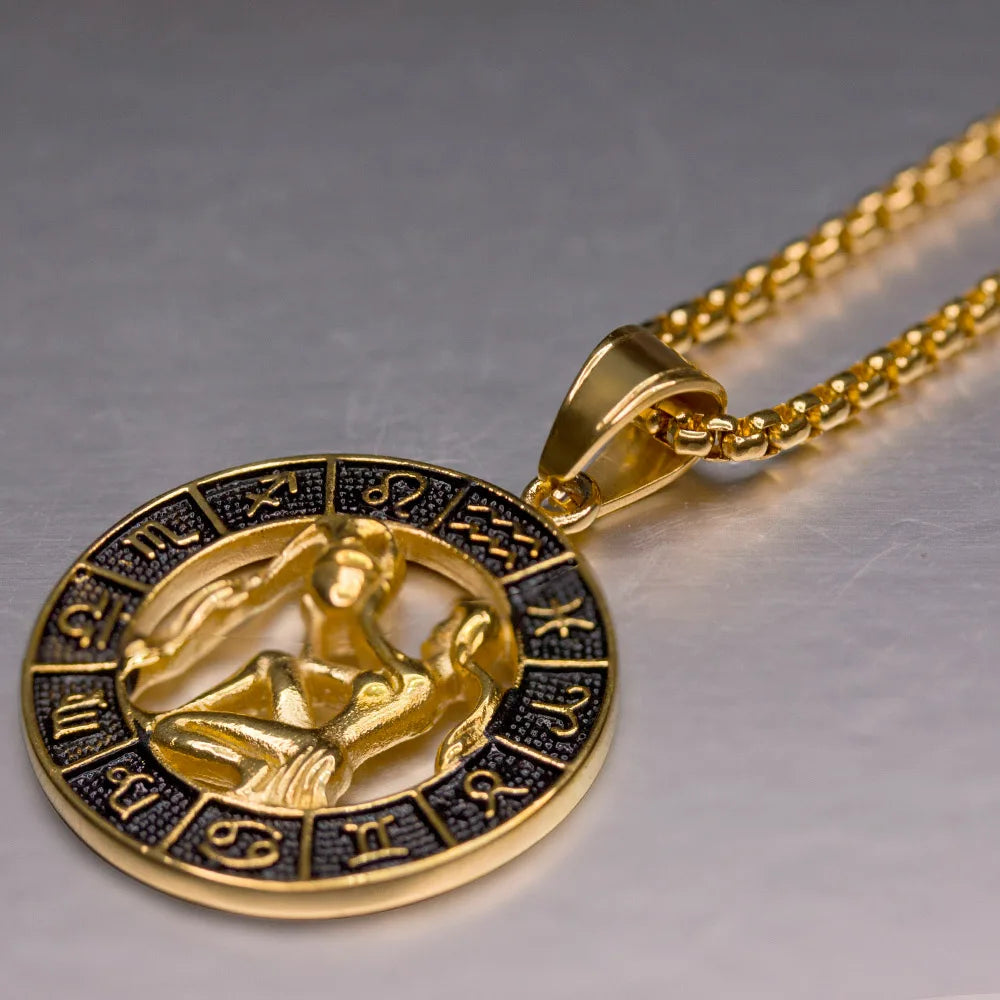 Stjärntecken Halsband – Anpassningsbart Smycke med Valfritt Zodiaktecken