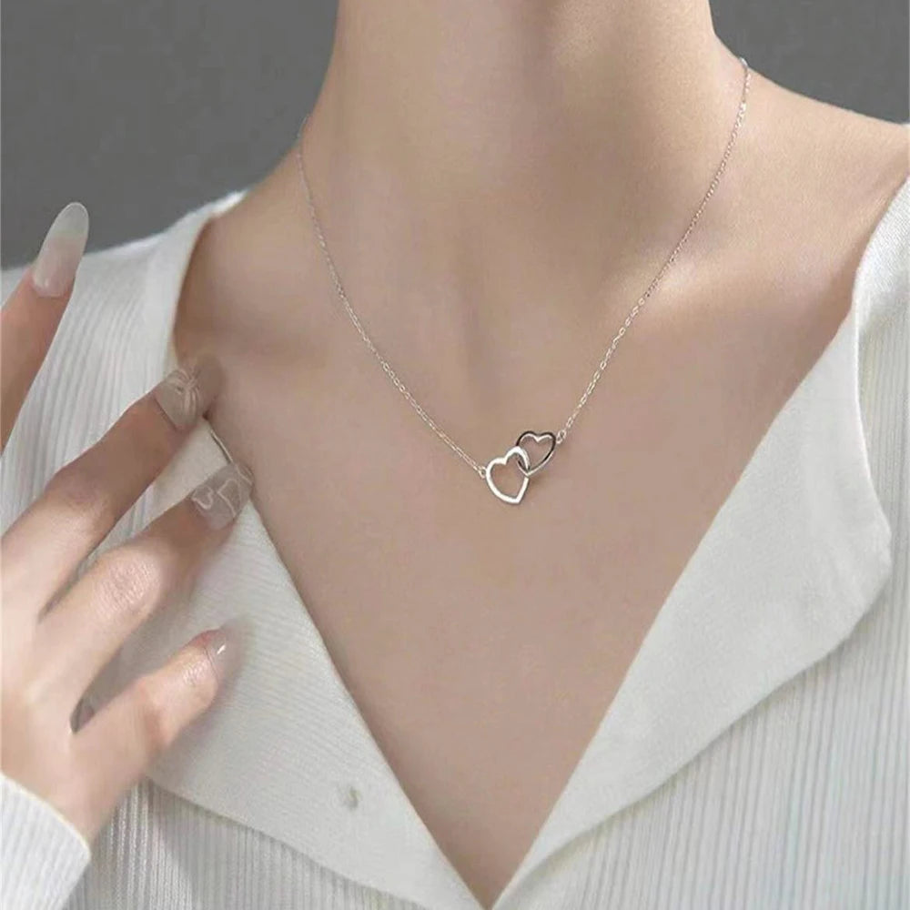 Dubbelhjärta Halsband