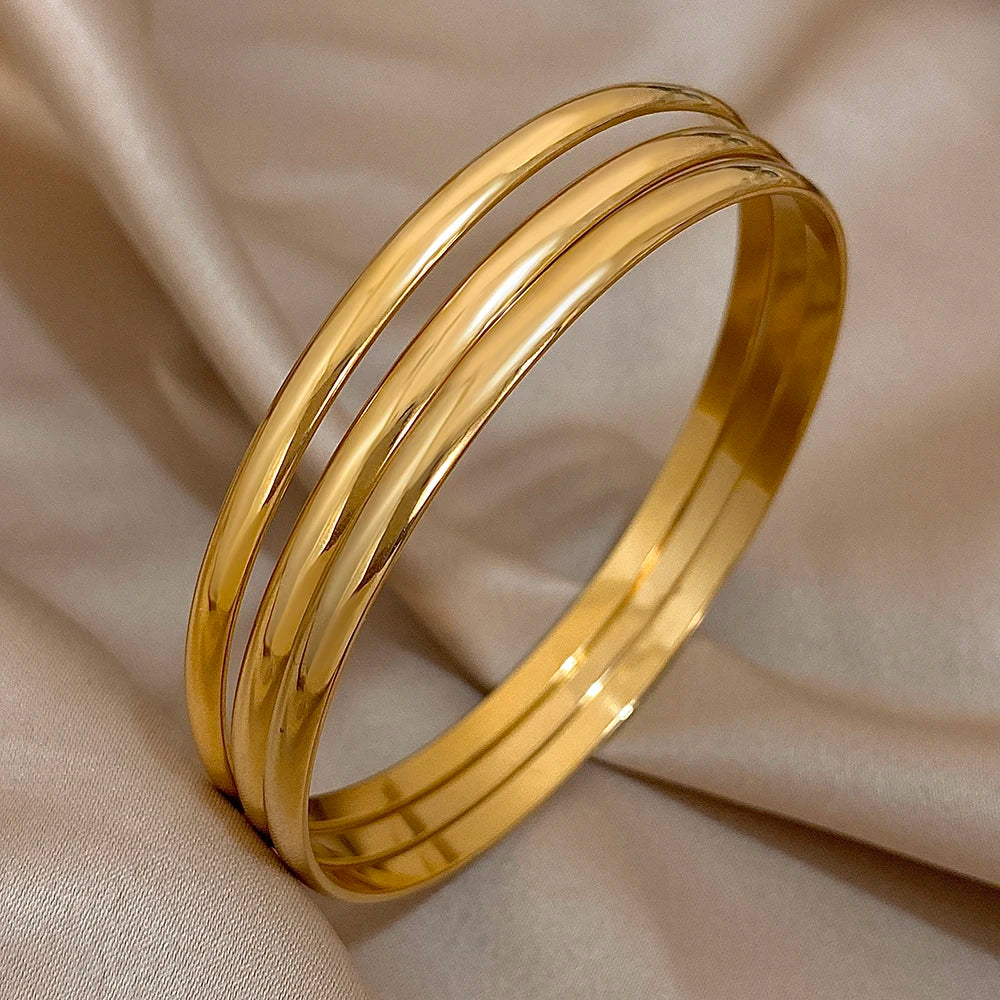 Minimalistiska 18K Guldpläterade Armband