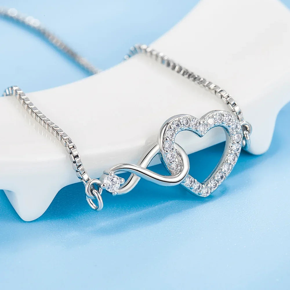 Infinity Love Armband Silver