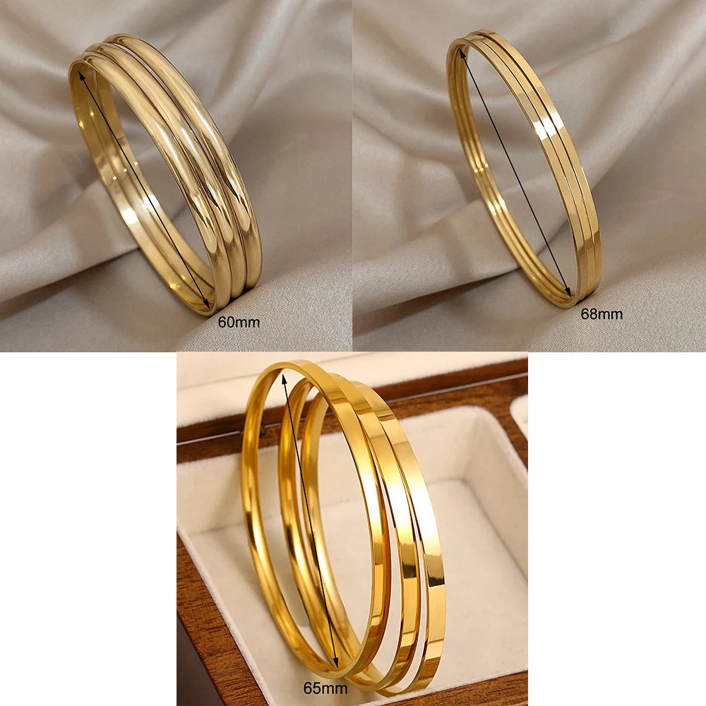 Minimalistiska 18K Guldpläterade Armband