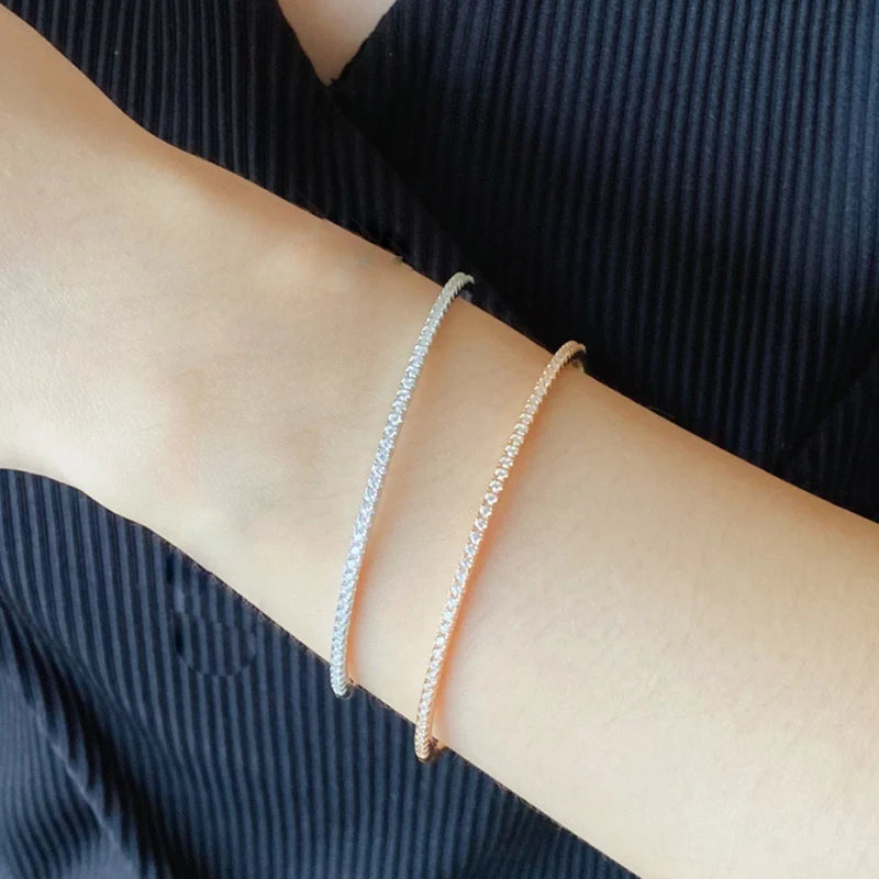 Sterlingsilver Armband med Zirkonstenar