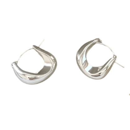 SPIRAL TWIST EARRINGS Silver