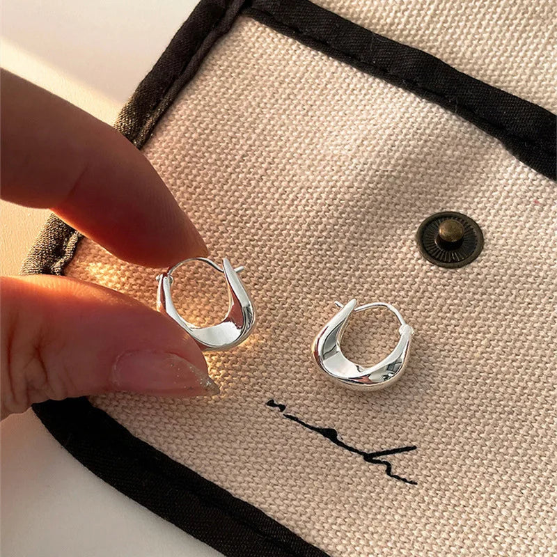 SPIRAL TWIST EARRINGS Silver