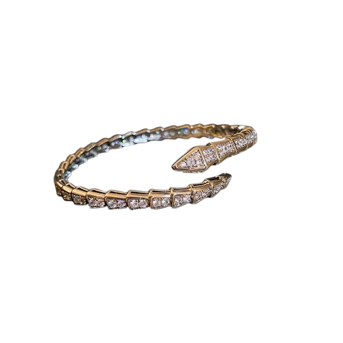 Snaketail Armband med Zirkon-stenar (Orm motiv)