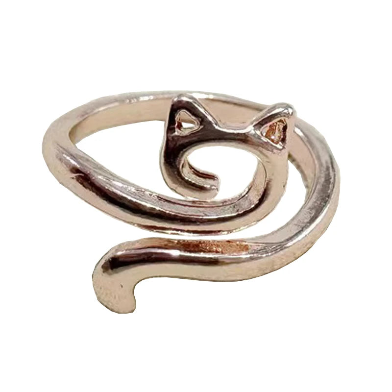 Kattensvans Ring - Justerbar Virkningsring