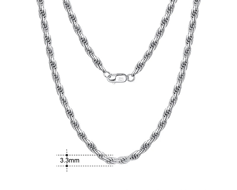 925 Sterling Silver Halsband