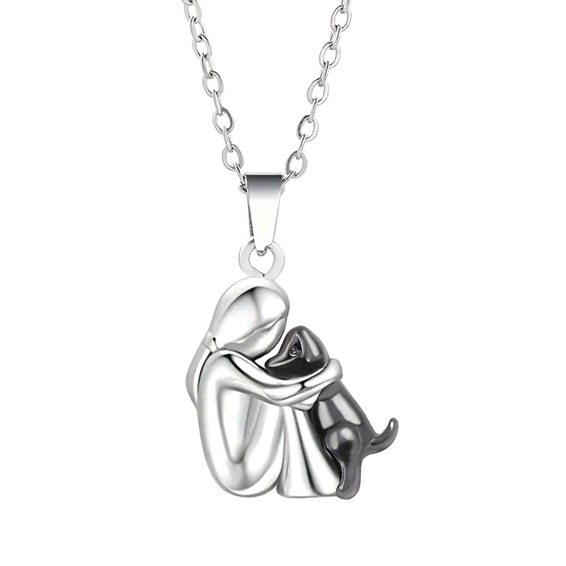 Halsband med Människa och Valp
