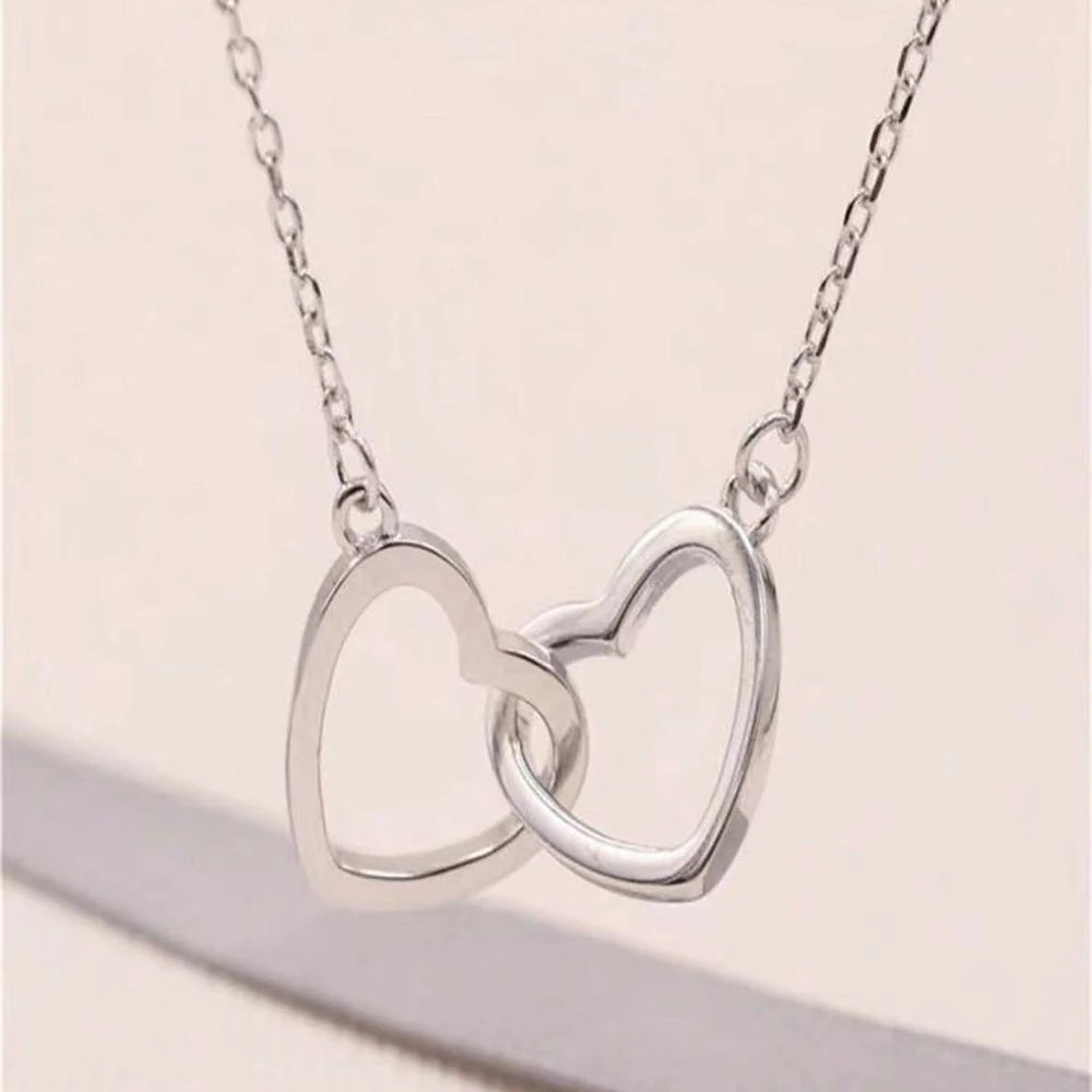 Dubbelhjärta Halsband