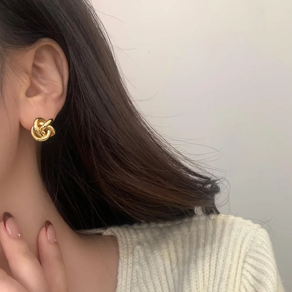 Mini Twist Örhängen Guld