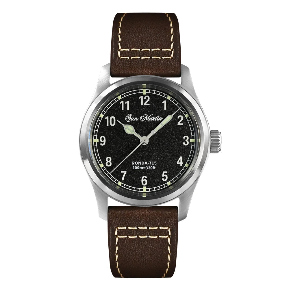 San Martin Quartz Pilotklocka - RONDA 6004