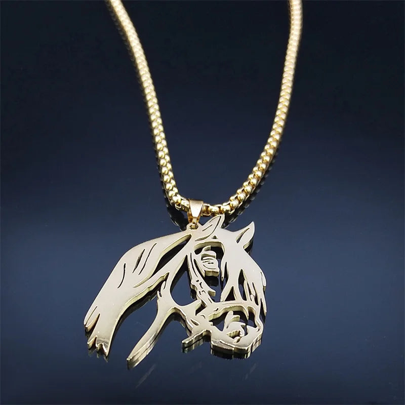 Hästhuvud Halsband – Pendant