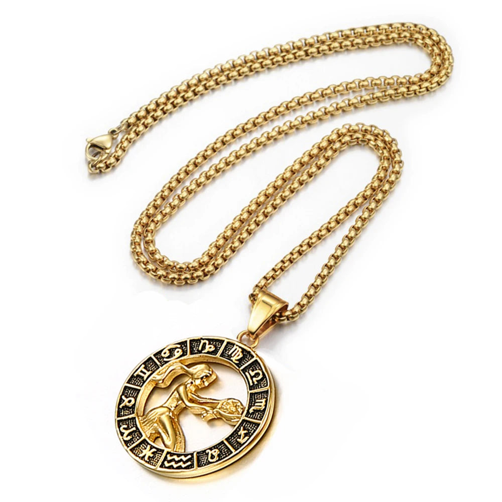 Stjärntecken Halsband – Anpassningsbart Smycke med Valfritt Zodiaktecken