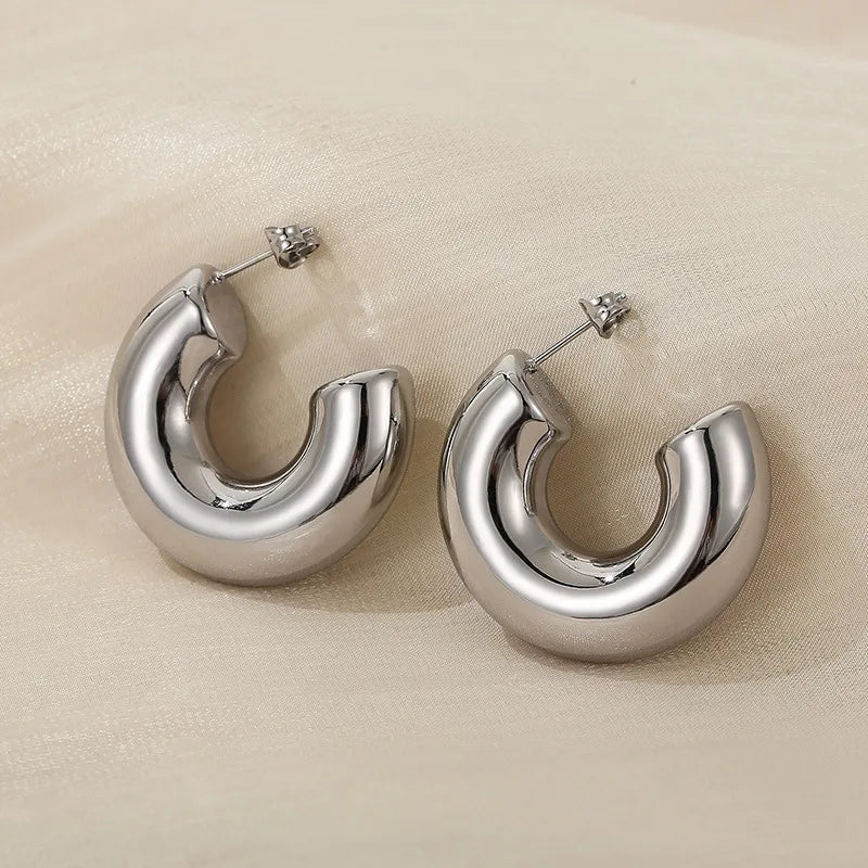 SLEEK HOOPS EARRINGS Gold