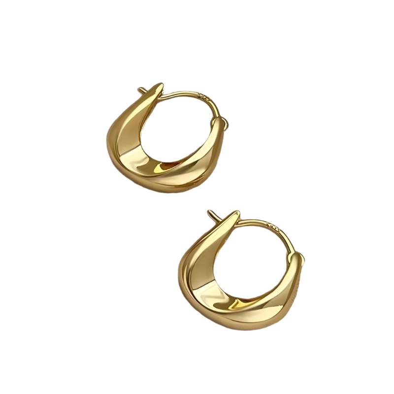 SPIRAL TWIST EARRINGS Silver