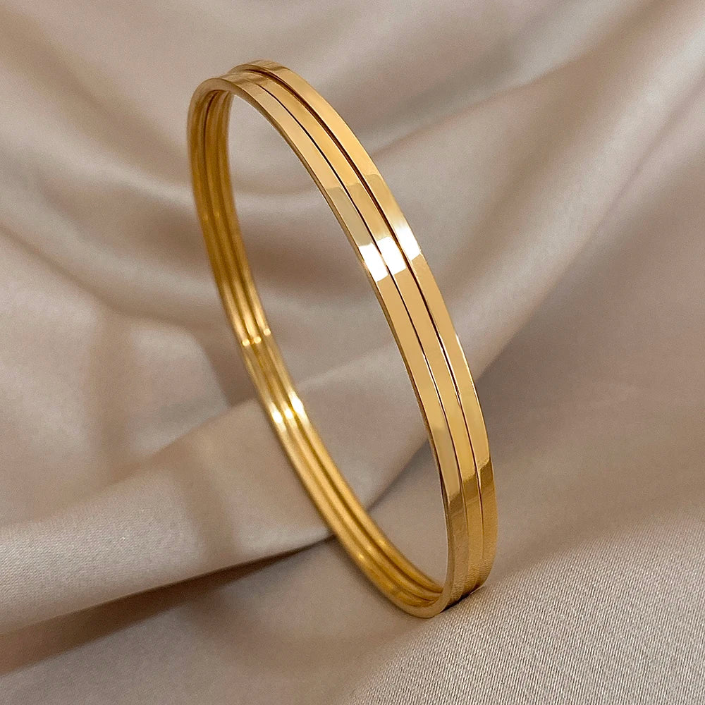 Minimalistiska 18K Guldpläterade Armband