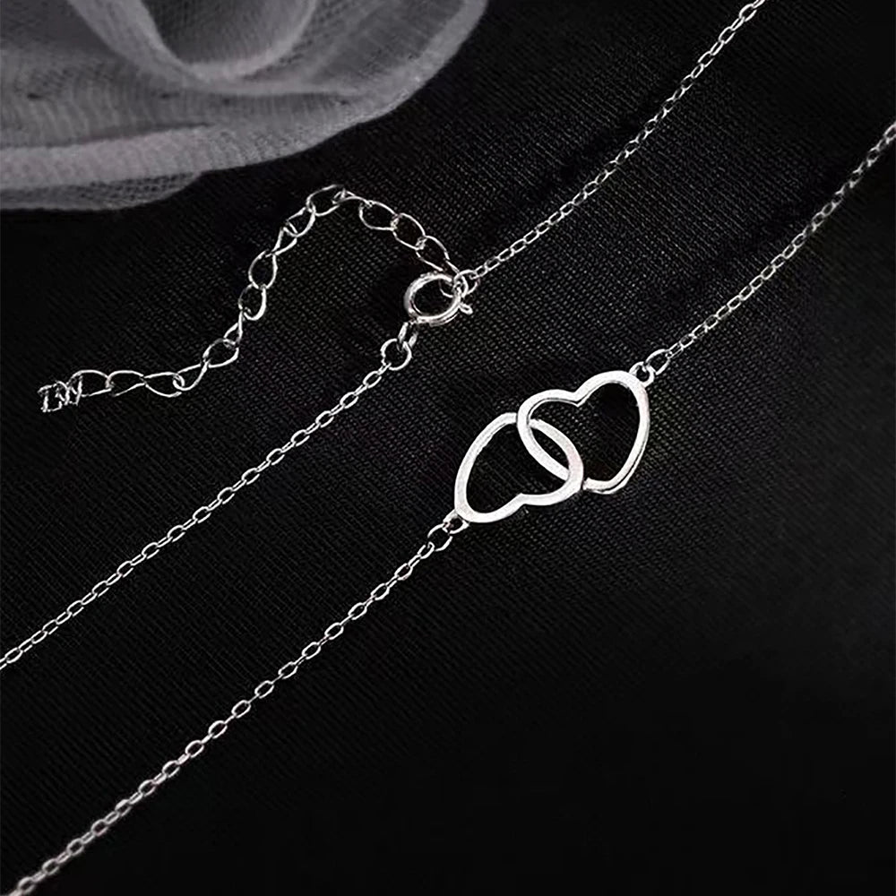 Dubbelhjärta Halsband