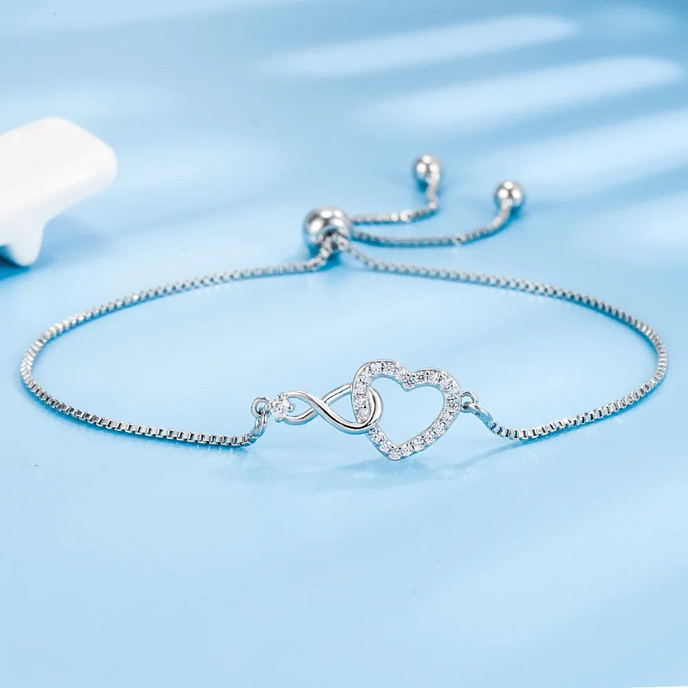 Infinity Love Armband Silver