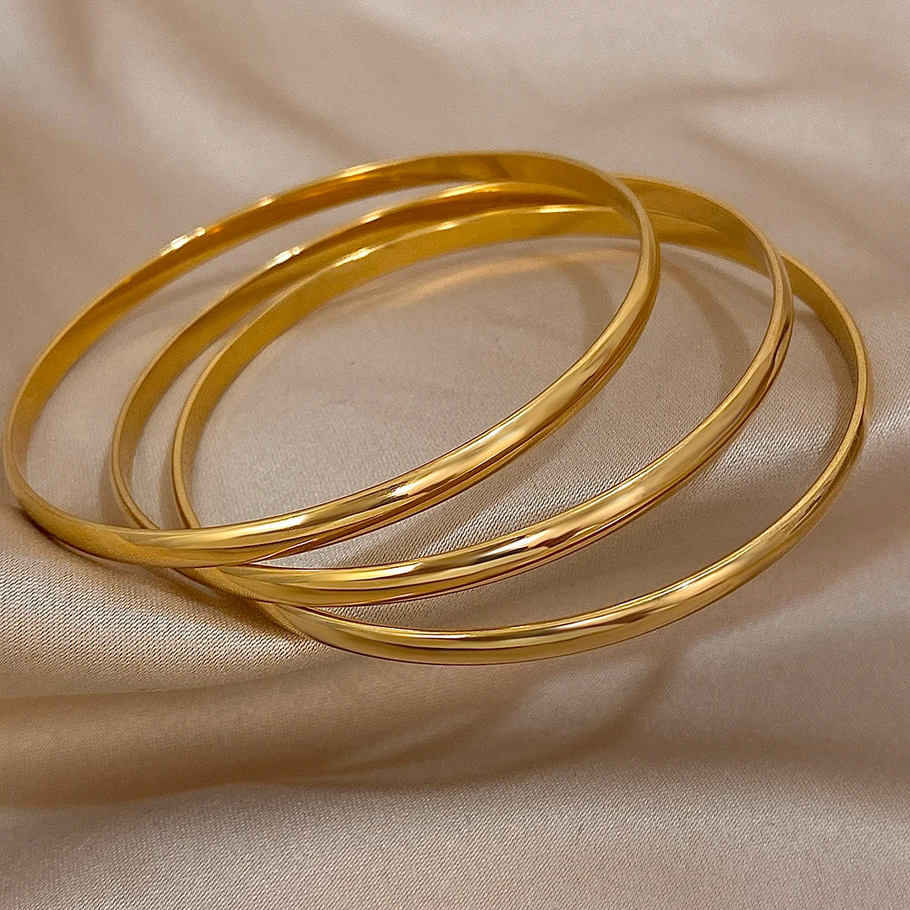 Minimalistiska 18K Guldpläterade Armband