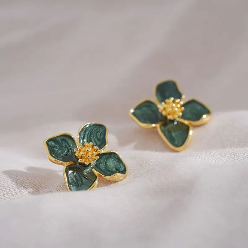 Blomsterstuds Vintage Örhängen