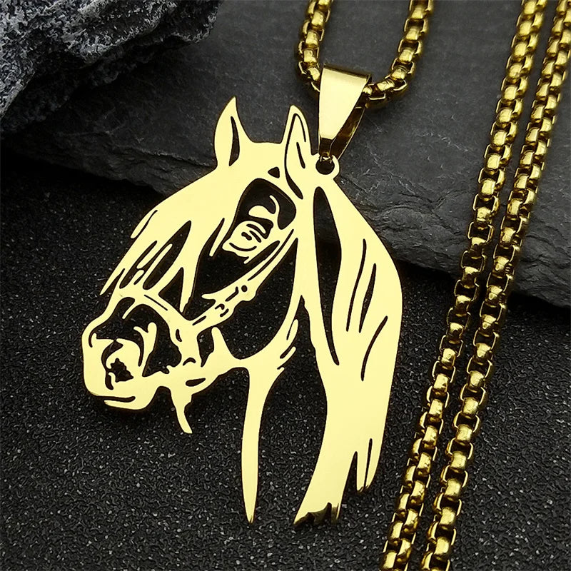 Hästhuvud Halsband – Pendant