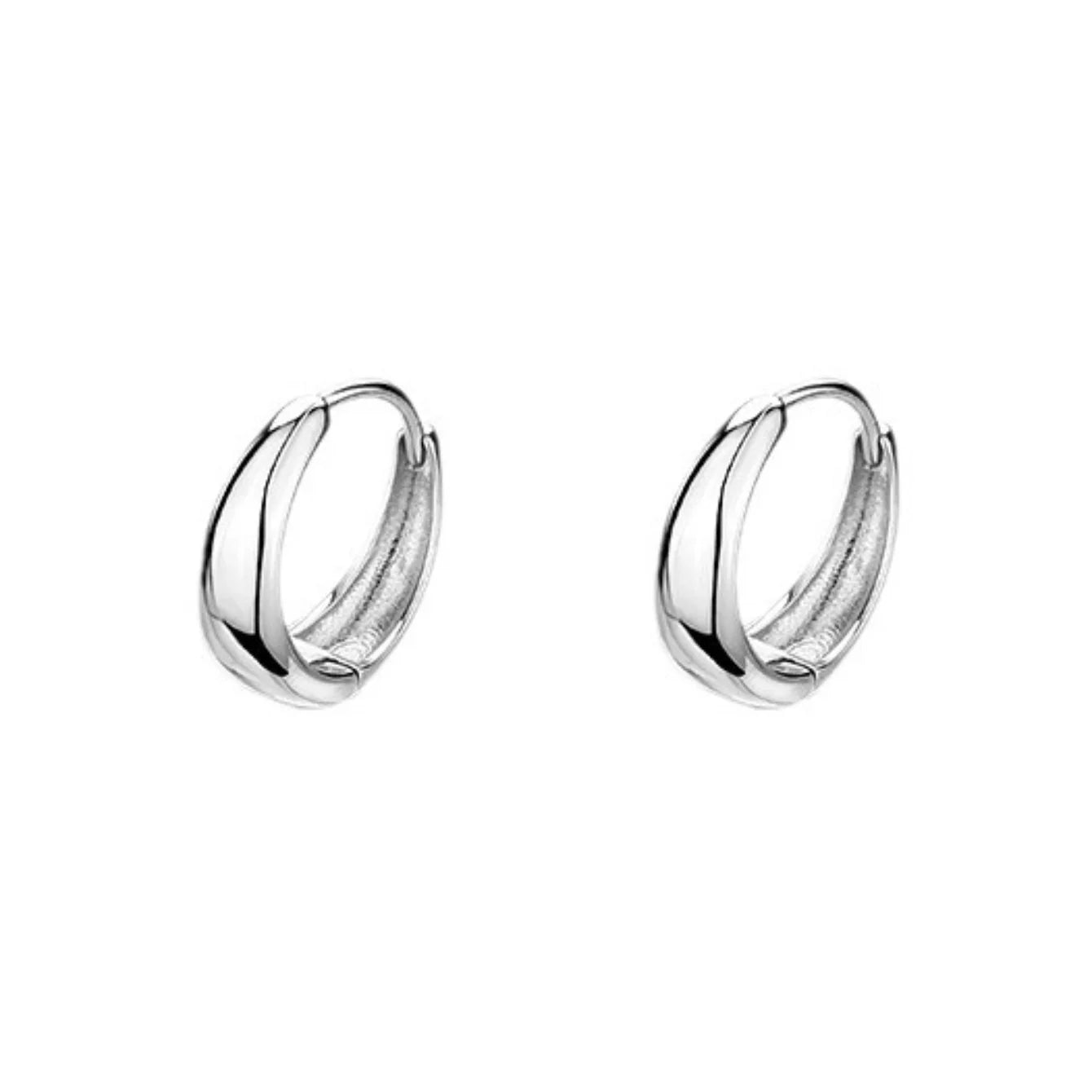 Cirkelformade Hängande Hoops Örhängen
