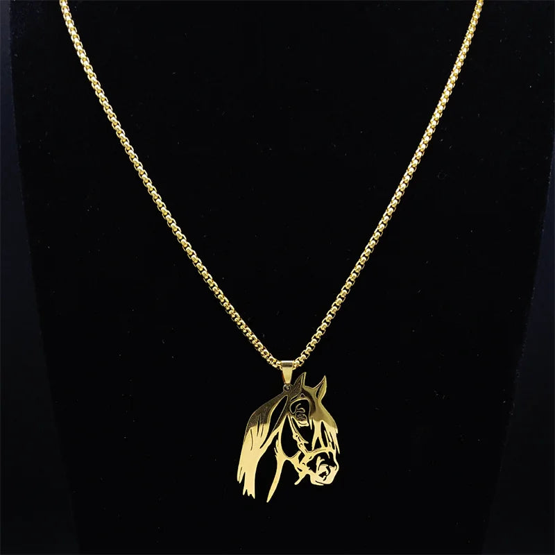 Hästhuvud Halsband – Pendant