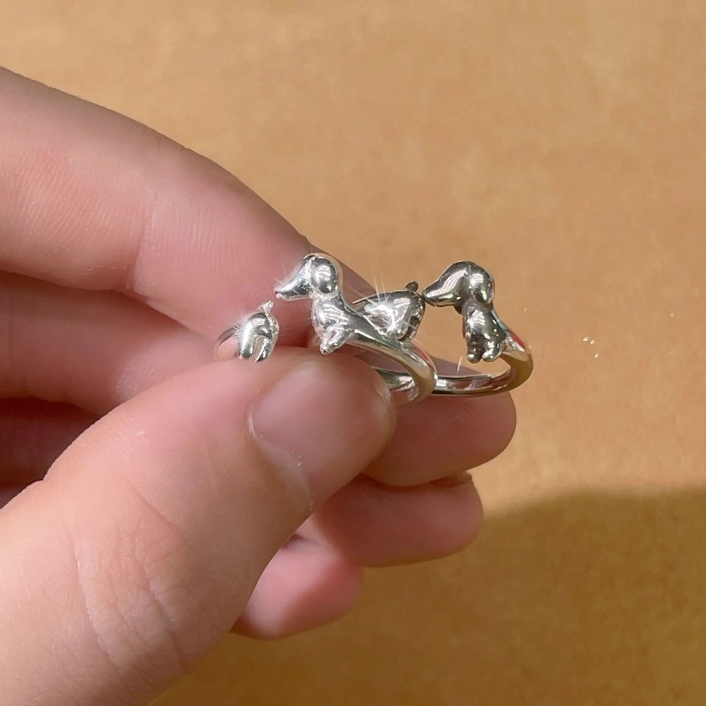 Justerbar Ring i Vintage stil – Taxmotiv för Djurälskare