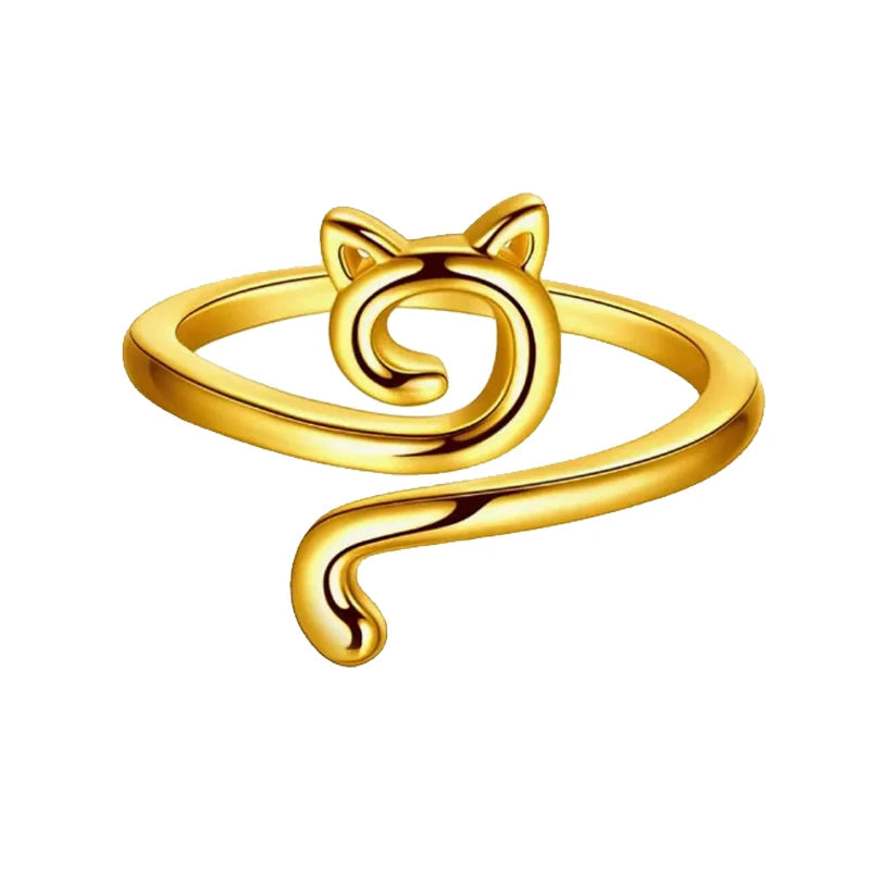 Kattensvans Ring - Justerbar Virkningsring