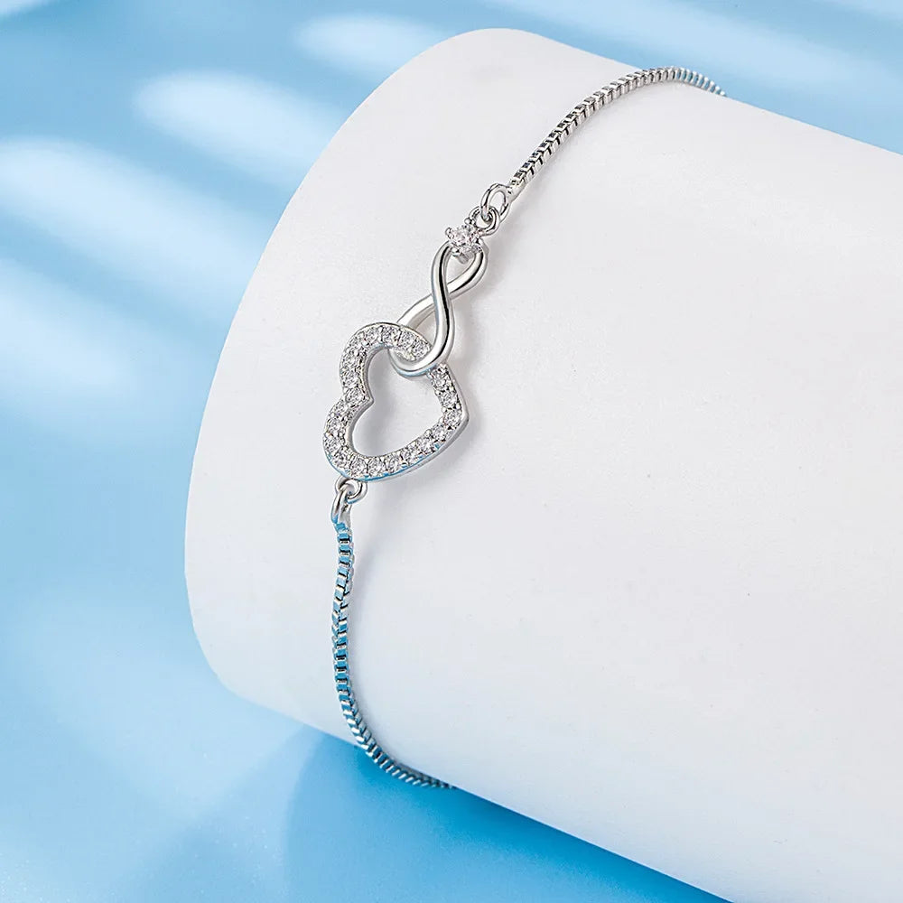 Infinity Love Armband Silver