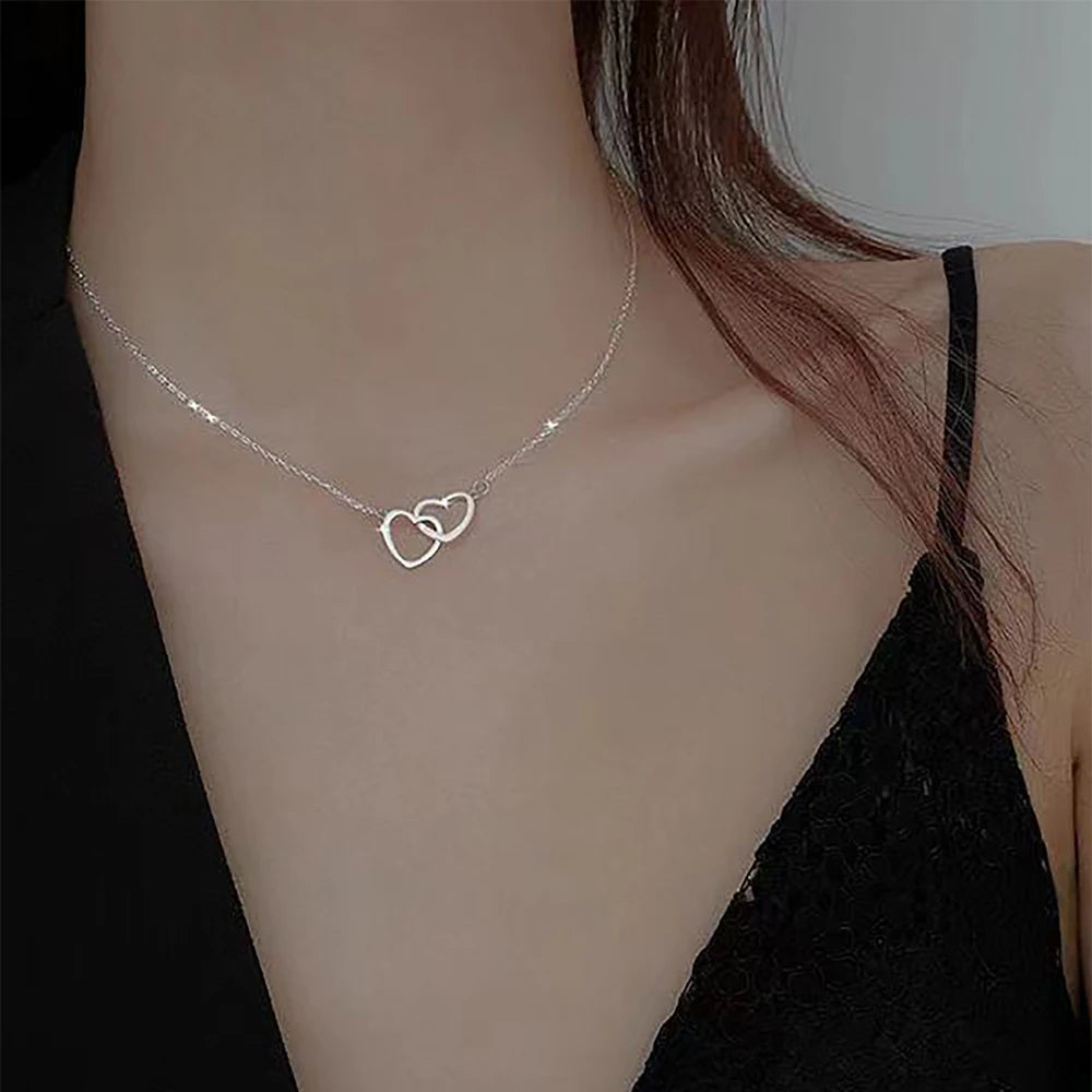 Dubbelhjärta Halsband