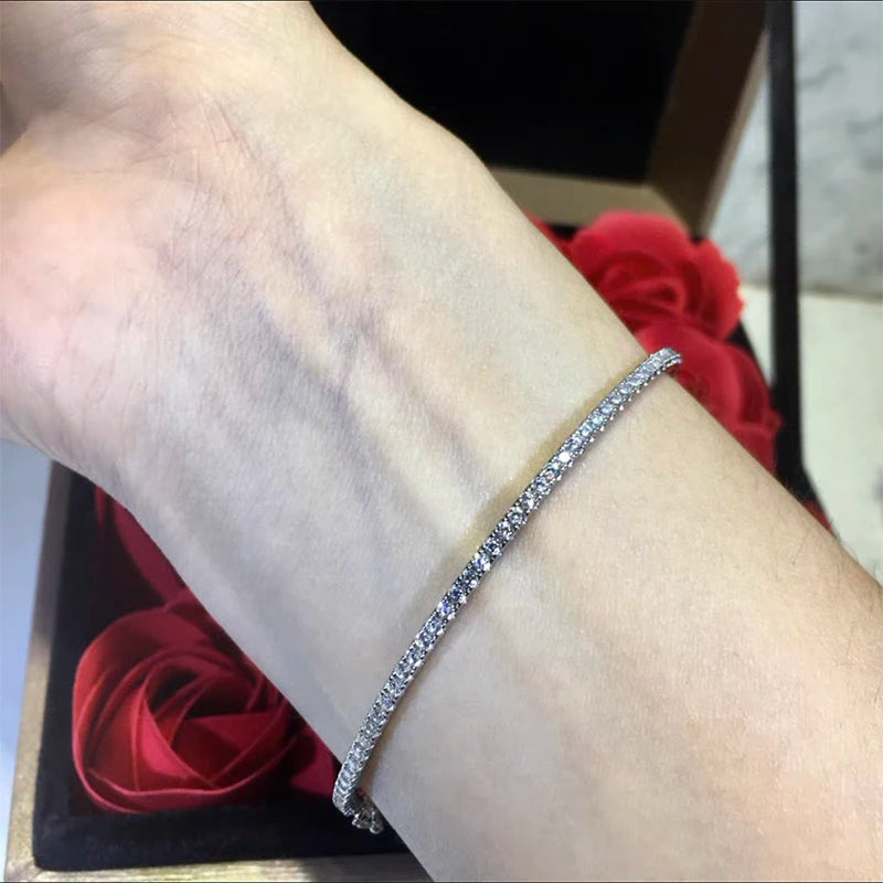 Sterlingsilver Armband med Zirkonstenar