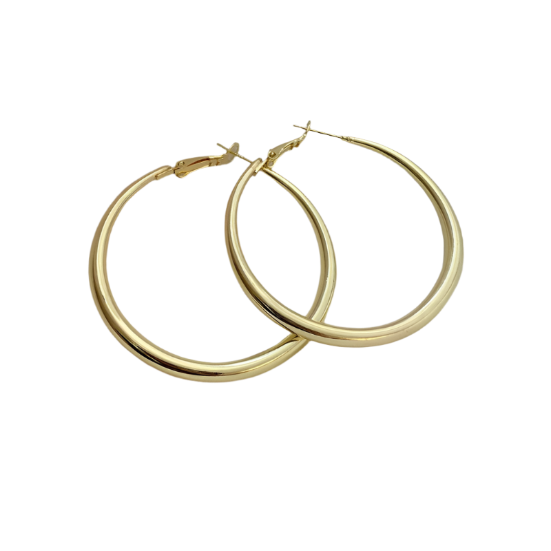 LARGE HOOP EARRINGS Silver