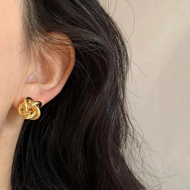 Mini Twist Örhängen Guld