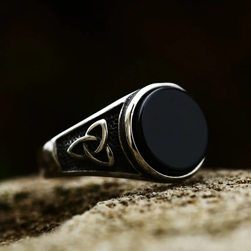 Viking Ring Högglanspolerad Signetring för Herr