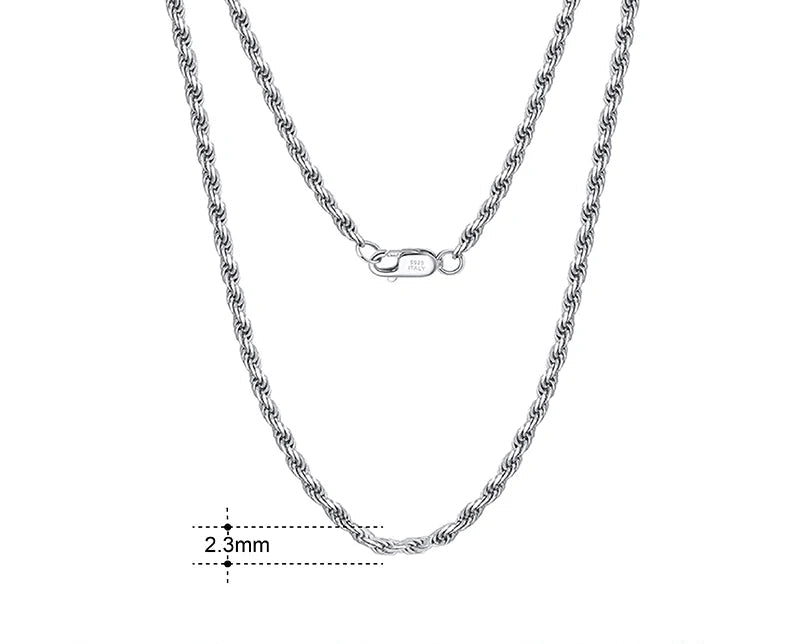 925 Sterling Silver Halsband