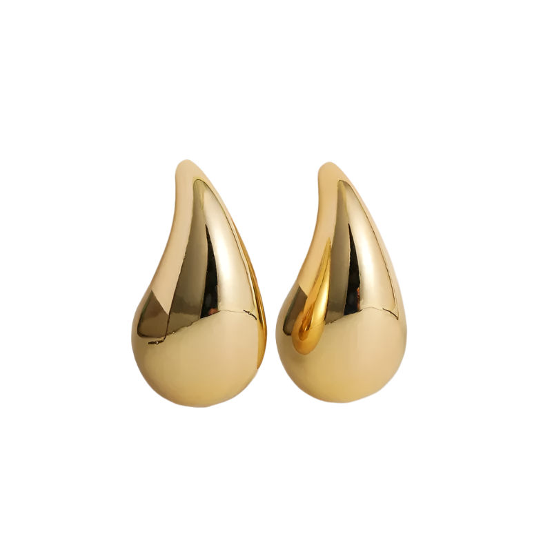 WATERDROP STUDS Gold
