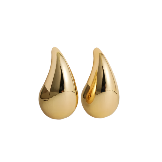 WATERDROP STUDS Gold
