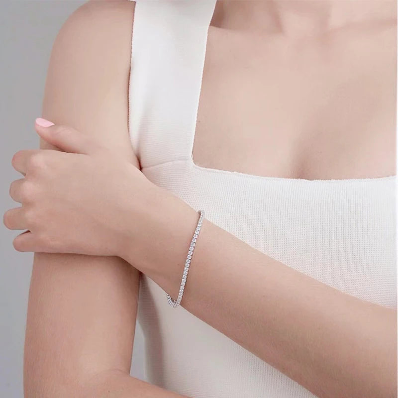 Moissanit Diamant Tennisarmband