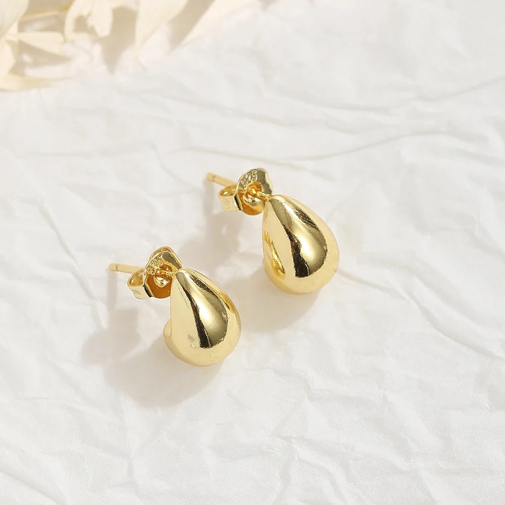 WATERDROP STUDS Gold